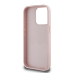 Apple iPhone 15 Pro Max Kılıf Guess Orjinal Lisanslı Gül Baskılı Büyük Metal Logo Dizaynlı Kapak