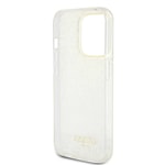 Apple iPhone 15 Pro Max Kılıf Guess Orjinal Lisanslı Yazı Logolu Mirror Disco Kapak