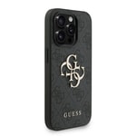 Apple iPhone 15 Pro Max Kılıf Guess Orjinal Lisanslı PU Deri Bilek Askı İpli Metal Büyük 4G ve Yazı Logolu Kapak