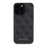 Apple iPhone 15 Pro Max Kılıf Guess Orjinal Lisanslı M-safe Şarj Özellikli Yazı Logolu 4G Desenli Kapak + Powerbank 5000mAh 2in1 Set