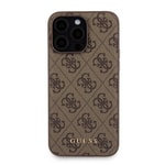 Apple iPhone 15 Pro Max Kılıf Guess Orjinal Lisanslı M-safe Şarj Özellikli Yazı Logolu 4G Desenli Kapak + Powerbank 5000mAh 2in1 Set