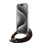 Apple iPhone 15 Pro Max Kılıf Guess Orjinal Lisanslı Çapraz Kordon 4G Desenli Kapak