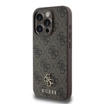 Apple iPhone 15 Pro Max Kılıf Guess Orjinal Lisanslı M-safe Şarj Özellikli Small 4G Classic Kapak