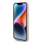 Apple iPhone 15 Pro Max Kılıf Guess Orjinal Lisanslı M-safe Şarj Özellikli Yazı Logolu Saffiano Kapak