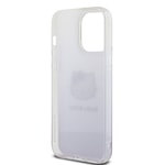 Apple iPhone 15 Pro Max Kılıf Hello Kitty Orjinal Lisanslı Yazı ve İkonik Logolu Elektroplating Kaplama Gradyan Kapak