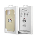 Apple iPhone 15 Pro Max Kılıf Hello Kitty Orjinal Lisanslı M-safe Şarj Özellikli Kitty Head Deri Kapak
