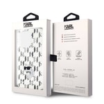 Apple iPhone 15 Pro Max Kılıf Karl Lagerfeld IML C Monogram Orjinal Lisanslı Kapak