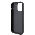 Apple iPhone 15 Pro Max Kılıf Karl Lagerfeld Kartlıklı Saffiano K&L Patch Orjinal Lisanslı Kapak