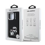 Apple iPhone 15 Pro Max Kılıf Karl Lagerfeld Orjinal Lisanslı Karl & Choupette Sketch Logo Sililkon Kapak