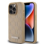 Apple iPhone 15 Pro Max Kılıf Karl Lagerfeld Orjinal Lisanslı M-safe Şarj Özellikli KL Yazılı Hot Stamp Kapak