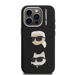 Apple iPhone 15 Pro Max Kılıf Karl Lagerfeld Orjinal Lisanslı K&C Heads Pin Kapak