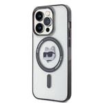 Apple iPhone 15 Pro Max Kılıf Karl Lagerfeld M-safe Şarj Özellikli IML Choupette Orjinal Lisanslı Kapak
