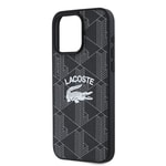 Apple iPhone 15 Pro Max Kılıf Lacoste Orjinal Lisanslı M-safe Şarj Özellikli Mono Vintage Logo Kapak