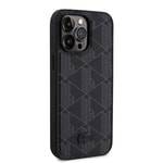 Apple iPhone 15 Pro Max Kılıf Lacoste Orjinal Lisanslı M-safe Şarj Özellikli PU Deri Görünümlü Karışık Monogram Desenli Kapak