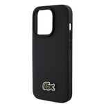 Apple iPhone 15 Pro Max Kılıf Lacoste Orjinal Lisanslı PU Pike Desenli Arka Yüzey İkonik Timsah Dokuma Logolu Kapak + Type-C Kablo 1.5m