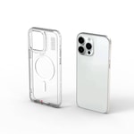 Apple iPhone 15 Pro Max Kılıf M-safe Şarj Özellikli Şeffaf Transparan Wiwu Turkey D Serisi Kapak