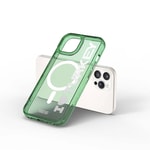 Apple iPhone 15 Pro Max Kılıf M-safe Şarj Özellikli Transparan Renk Geçişli Wiwu Turkey C Serisi Kapak