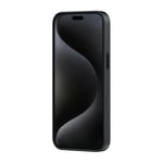 Apple iPhone 15 Pro Max Kılıf M-safe Şarj Özellikli 1500D Aramid Fiber Pitaka Military-Grade Classic Serisi Black-Grey Twill Kapak