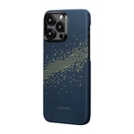 Apple iPhone 15 Pro Max Kılıf M-safe Şarj Özellikli Aramid Fiber Pitaka Tactile Woven Starpeak Serisi Milky Way Galaxy Kapak