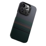 Apple iPhone 15 Pro Max Kılıf M-safe Şarj Özellikli Karbon Fiber Tasarımlı Benks Aurora ArmorAir Kevlar Kapak