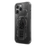 Apple iPhone 15 Pro Max Kılıf M-safe Şarj Özellikli Teknoloji Desenli Standlı Skinarma Helio Kapak