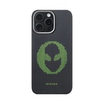 Apple iPhone 15 Pro Max Kılıf M-safe Şarj Özellikli Lumintex Teknolojili Fosforlu Aramid Fiber Pitaka Tactile Woven Aries Serisi Kapak