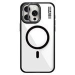Apple iPhone 15 Pro Max Kılıf M-safe Şarj Özellikli Sararma Önleyici Youngkit Crystal Grid Kapak
