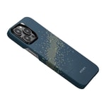 Apple iPhone 15 Pro Max Kılıf M-safe Şarj Özellikli Aramid Fiber Pitaka Tactile Woven Starpeak Serisi Milky Way Galaxy Kapak
