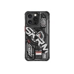 Apple iPhone 15 Pro Max Kılıf M-safe Şarj Özellikli Katmanlı Makine Temalı SkinArma Ekho Kapak