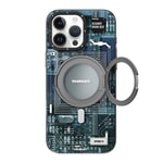 Apple iPhone 15 Pro Max Kılıf M-safe Şarj Özellikli Youngkit 360° Standlı Technology Serisi Kapak