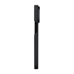 Apple iPhone 15 Pro Max Kılıf M-safe Şarj Özellikli 600D Aramid Fiber Pitaka Tactile Woven Orchestra Serisi Rhapsody Kapak