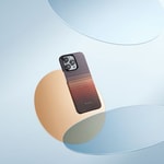 Apple iPhone 15 Pro Max Kılıf M-safe Şarj Özellikli Aramid Fiber Pitaka Tactile Woven Sunset-Moonrise Serisi Sunset Kapak