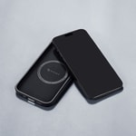 Apple iPhone 15 Pro Max Kılıf M-safe Şarj Özellikli 600D Aramid Fiber Pitaka Military-Grade Classic Serisi Black-Grey Twill Kapak