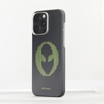 Apple iPhone 15 Pro Max Kılıf M-safe Şarj Özellikli Lumintex Teknolojili Fosforlu Aramid Fiber Pitaka Tactile Woven Aries Serisi Kapak