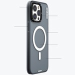 Apple iPhone 15 Pro Max Kılıf M-safe Şarj Özellikli Youngkit Colored Sand Serisi Kapak