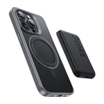 Apple iPhone 15 Pro Max Kılıf M-safe Şarj Özellikli 360° Dönebilen Benks Pop Stand Kapak