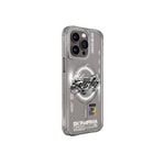 Apple iPhone 15 Pro Max Kılıf M-safe Şarj Özellikli Yazı Desenli SkinArma Bolt Kapak