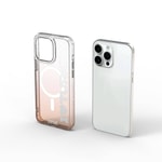 Apple iPhone 15 Pro Max Kılıf M-safe Şarj Özellikli Transparan Renk Geçişli Wiwu Turkey C Serisi Kapak