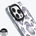 Apple iPhone 15 Pro Max Kılıf M-safe Şarj Özellikli Airbagli Çift Katmanlı Youngkit Star&Butterfly Serisi Kapak