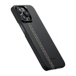 Apple iPhone 15 Pro Max Kılıf M-safe Şarj Özellikli 600D Aramid Fiber Pitaka Tactile Woven Orchestra Serisi Rhapsody Kapak