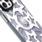 Apple iPhone 15 Pro Max Kılıf M-safe Şarj Özellikli Airbagli Çift Katmanlı Youngkit Star&Butterfly Serisi Kapak