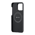 Apple iPhone 15 Pro Max Kılıf M-safe Şarj Özellikli 600D Aramid Fiber Pitaka Tactile Woven Orchestra Serisi Rhapsody Kapak