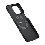 Apple iPhone 15 Pro Max Kılıf M-safe Şarj Özellikli 600D Aramid Fiber Pitaka Tactile Woven Orchestra Serisi Rhapsody Kapak
