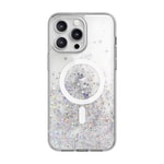 Apple iPhone 15 Pro Max Kılıf M-safe Şarj Özellikli Parlayan Simli Şeffaf Lisanslı Switcheasy Starfield-M Kapak