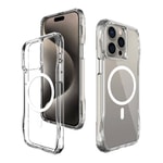 Apple iPhone 15 Pro Max Kılıf M-safe Şarj Özellikli Airbagli Şeffaf Zore İncek Kapak