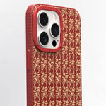 Apple iPhone 15 Pro Max Kılıf M-safe Şarj Özellikli 1500D Youngkit Auspicious Loong Serisi Kapak