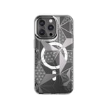 Apple iPhone 15 Pro Max Kılıf M-safe Şarj Özellikli Çift IMD Baskılı Lisanslı Switcheasy Artist-M Asanoha Kapak