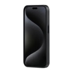 Apple iPhone 15 Pro Max Kılıf M-safe Şarj Özellikli 600D Aramid Fiber Pitaka Military-Grade Classic Serisi Black-Grey Twill Kapak