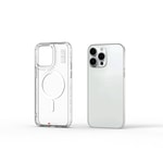 Apple iPhone 15 Pro Max Kılıf M-safe Şarj Özellikli Şeffaf Transparan Wiwu Turkey D Serisi Kapak