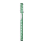 Apple iPhone 15 Pro Max Kılıf M-safe Şarj Özellikli Aramid Fiber Pitaka Ultra-Slim Classic Serisi Forest Green Kapak